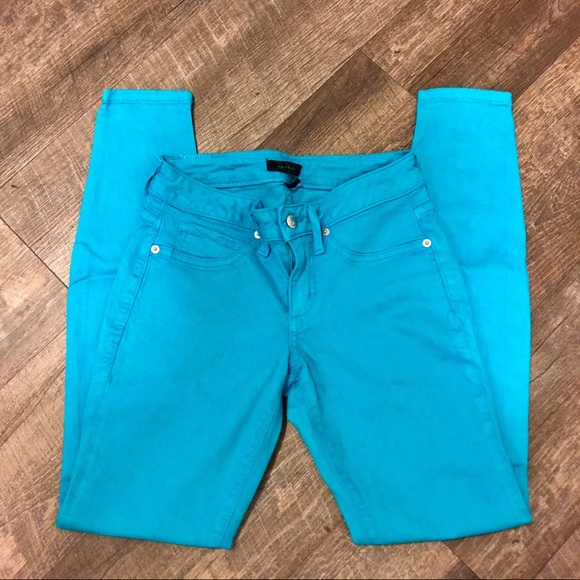 bebe Denim - NWOT Bebe Turquoise Skinny Jeans